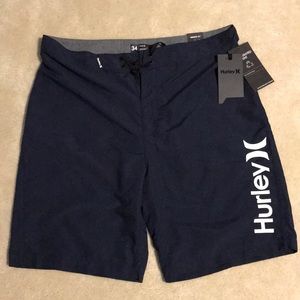 NWT navy Hurley 33 34 board shorts
